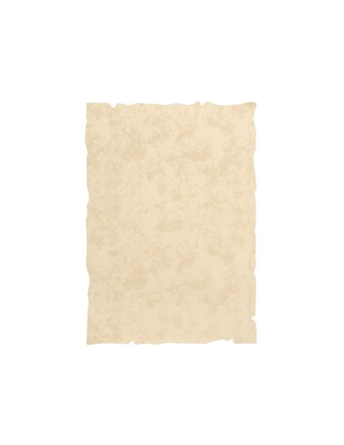 PAPEL PERGAMINO  A4 BORDES 180G/M2 CREMA PQ.DE 50H.