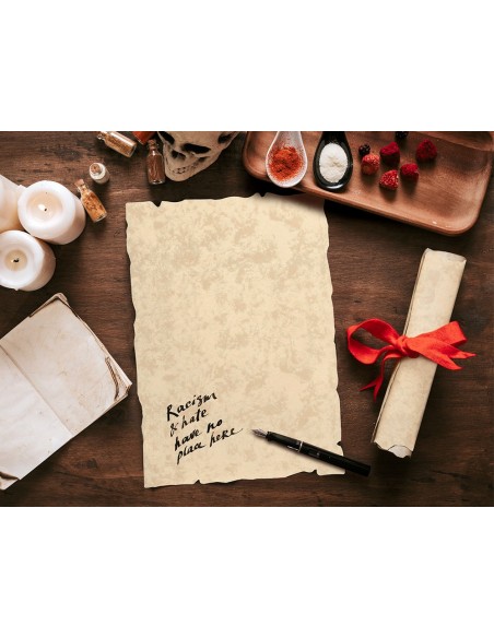 PAPEL PERGAMINO  A4 BORDES 180G/M2 CREMA PQ.DE 50H.