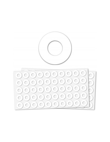 ARANDELAS AUTOADH. BLANCAS SOBRE 5 H