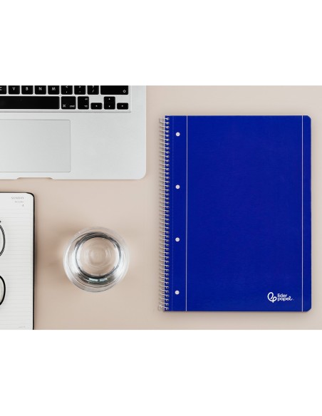CUADERNO ESP. LIDERPAPEL A4 T.BLANDA MICRO HOR.4T. 80H 70GR. AZ.
