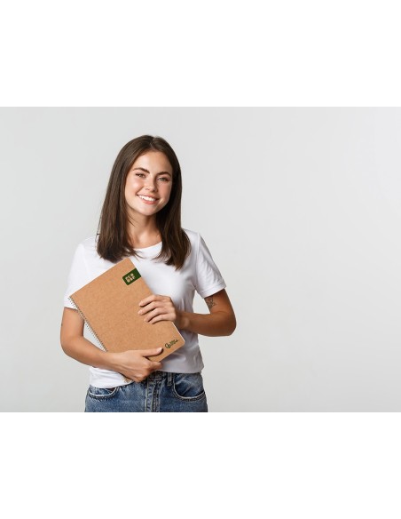 CUADERNO ESP. ECOUSE FL. T.CARTON RECICLADO KRAFT 4MM 80H. 60GR.
