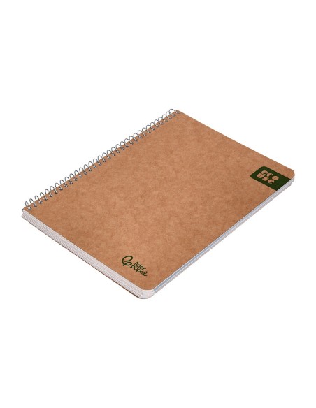 CUADERNO ESP. ECOUSE A5 T.CARTON RECICLADO KRAFT 4MM 80H. 60GR.