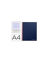 CUADERNO ESP. JOLLY A4 T.FORRADA MICRO 5MM 5B 4T.140H.75GR. AZ. 2