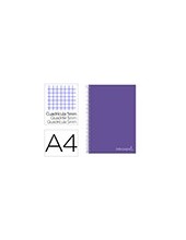 CUADERNO ESP. JOLLY A4 T.FORRADA MICRO 5MM 5B 4T.60H.60GR.VIO *59234 2