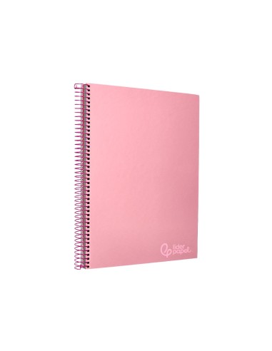 CUADERNO ESP. JOLLY A4 T.FORRADA MICRO 5MM 5B 4T.140H 75GR. ROSA