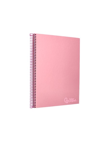 CUADERNO ESP. JOLLY A4 T.FORRADA MICRO 5MM 5B 4T.140H 75GR. ROSA