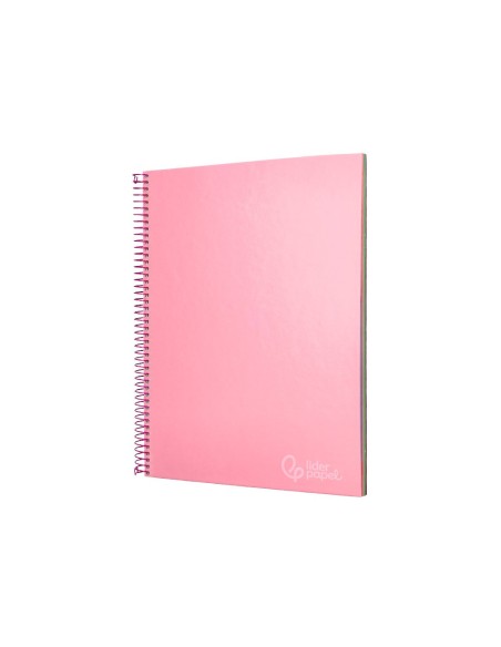CUADERNO ESP. JOLLY A4 T.FORRADA MICRO 5MM 5B 4T.140H 75GR. ROSA