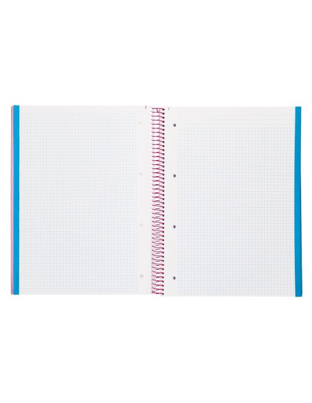 CUADERNO ESP. JOLLY A4 T.FORRADA MICRO 5MM 5B 4T.140H 75GR. ROSA