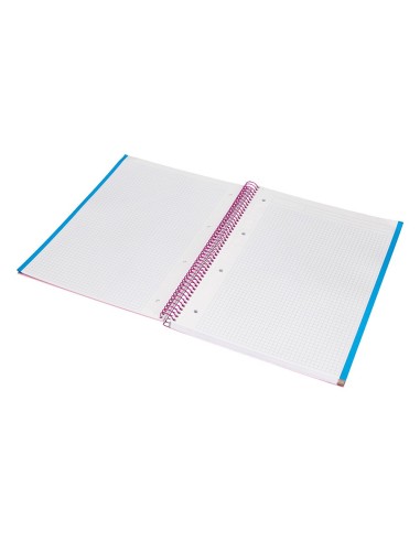 CUADERNO ESP. JOLLY A4 T.FORRADA MICRO 5MM 5B 4T.140H 75GR. ROSA