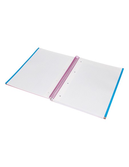 CUADERNO ESP. JOLLY A4 T.FORRADA MICRO 5MM 5B 4T.140H 75GR. ROSA