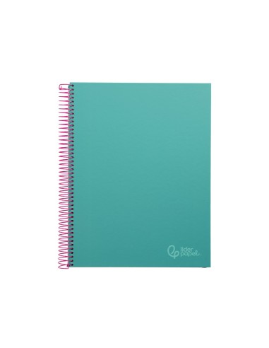 CUADERNO ESP. JOLLY A4 T.FORRADA MICRO 5MM 5B 4T.140H 75GR. TURQ.