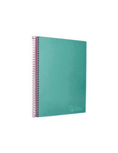 CUADERNO ESP. JOLLY A4 T.FORRADA MICRO 5MM 5B 4T.140H 75GR. TURQ.