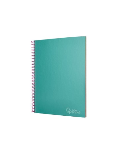 CUADERNO ESP. JOLLY A4 T.FORRADA MICRO 5MM 5B 4T.140H 75GR. TURQ.
