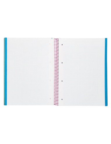 CUADERNO ESP. JOLLY A4 T.FORRADA MICRO 5MM 5B 4T.140H 75GR. TURQ.