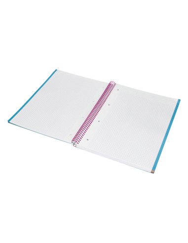 CUADERNO ESP. JOLLY A4 T.FORRADA MICRO 5MM 5B 4T.140H 75GR. TURQ.