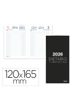 DIETARIO  2026 A6 120X165MM DIA PAGINA NG.PAPEL 70GR.FSC