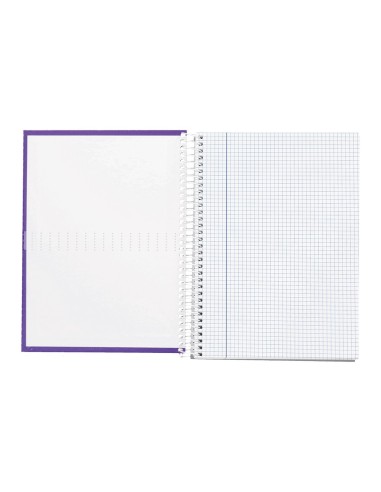 CUADERNO ESP. CRAFTY A5 T.FORRADA MICRO 5MM 5B 6T. 120H. 90GR. VIO.