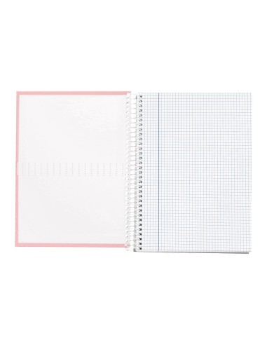 CUADERNO ESP. CRAFTY A5 T.FORRADA MICRO 5MM 5B 6T. 120H. 90GR. ROSA