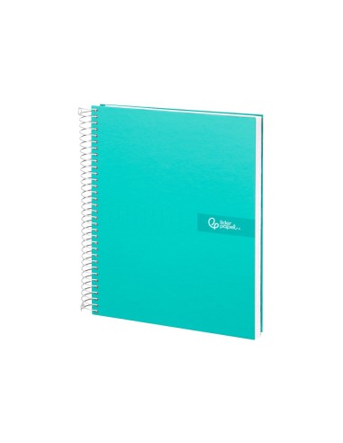 CUADERNO ESP. CRAFTY A4 T.FORRADA 4MM 80H. 90GR. TURQ