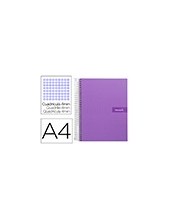 CUADERNO ESP. CRAFTY A4 T.FORRADA 4MM 80H. 90GR. VIO. 2