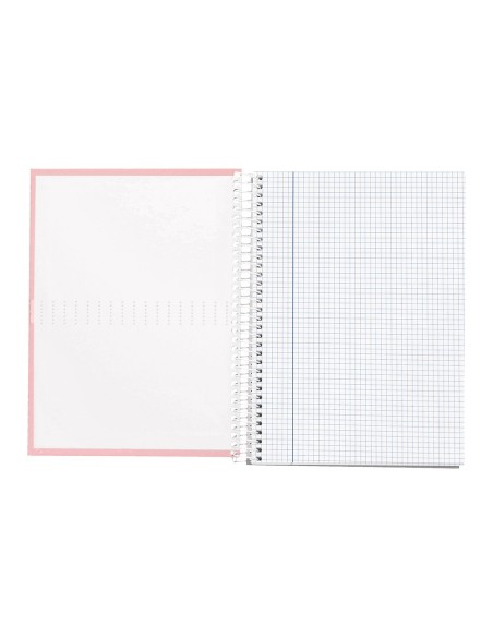 CUADERNO ESP. CRAFTY A4 T.FORRADA 4MM 80H. 90GR. ROSA