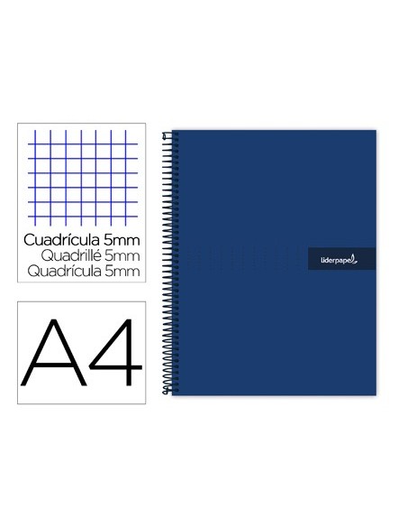 CUADERNO ESP. CRAFTY A4 T.FORRADA 5MM 5B 4T.120H.90GR. AZ .*32895