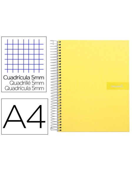 CUADERNO ESP. CRAFTY A4 T.FORRADA MICRO 120H 90GR. 5MM 5B.4T. AM.