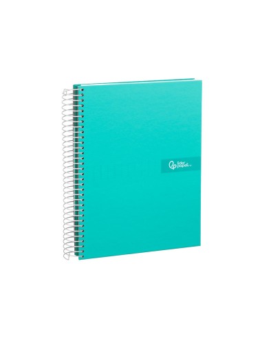 CUADERNO ESP. CRAFTY A4 T.FORRADA MICRO 120H 90GR. 5MM 5B.4T. TURQ.