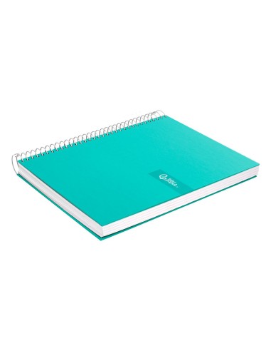 CUADERNO ESP. CRAFTY A4 T.FORRADA MICRO 120H 90GR. 5MM 5B.4T. TURQ.