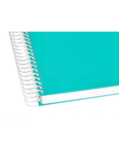 CUADERNO ESP. CRAFTY A4 T.FORRADA MICRO 120H 90GR. 5MM 5B.4T. TURQ.