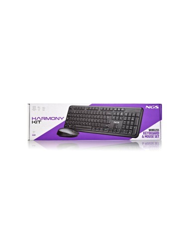 SET TECLADO RATON NGS ALLURE MULTIME INALAMBRICO USB NANO 2,4 GHZ NG.