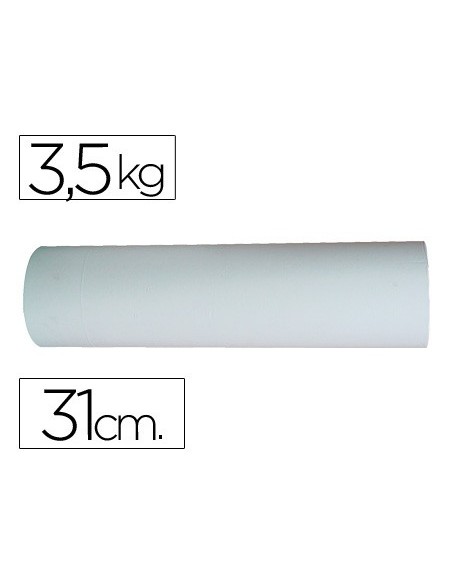 PAPEL BLANCO BOBINA 31 CM 3,5 KG