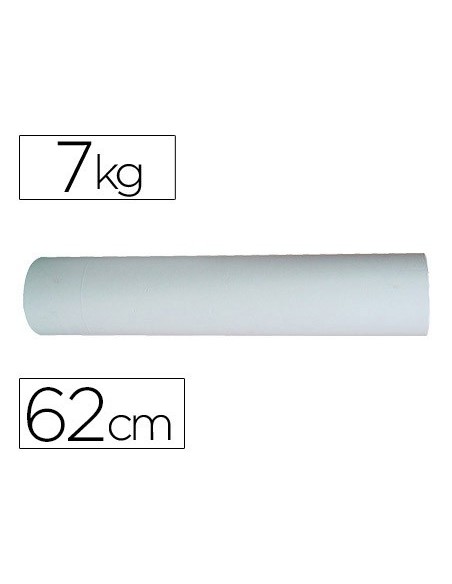PAPEL BLANCO BOBINA 62 CM 7 KG