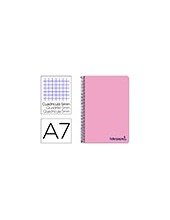 CUADERNO ESP. WONDER A7 T.PLASTICO MICRO 5MM 4B 100H. 90GR. ROSA 2