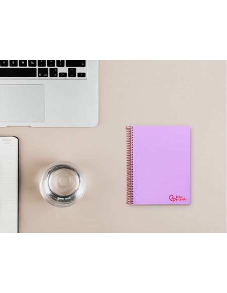 CUADERNO ESP. WONDER A7 T.PLASTICO MICRO 5MM 4B.100H. 90GR. VIO.
