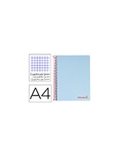 CUADERNO ESP. WONDER A4 T.PLASTICO MICRO 5MM 5B 4T. 120H 90GR. CEL. 2