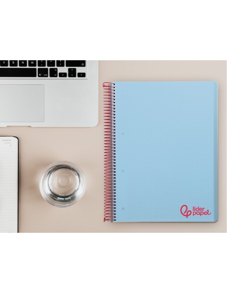 CUADERNO ESP. WONDER A4 T.PLASTICO MICRO 5MM 5B 4T. 120H 90GR. CEL.