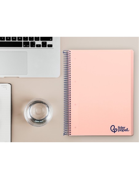 CUADERNO ESP. WONDER A4 T.PLASTICO MICRO 5MM 5B 4T. 120H 90GR. ROSA