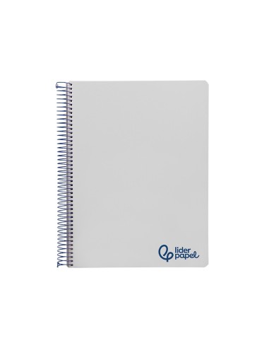 CUADERNO ESP. WONDER A4 T.PLASTICO MICRO 5MM 5B 4T. 120H 90GR. GRIS