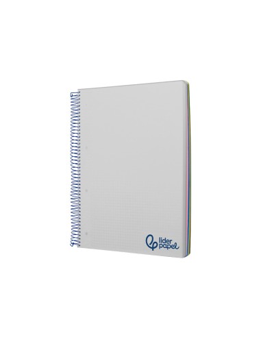 CUADERNO ESP. WONDER A4 T.PLASTICO MICRO 5MM 5B 4T. 120H 90GR. GRIS