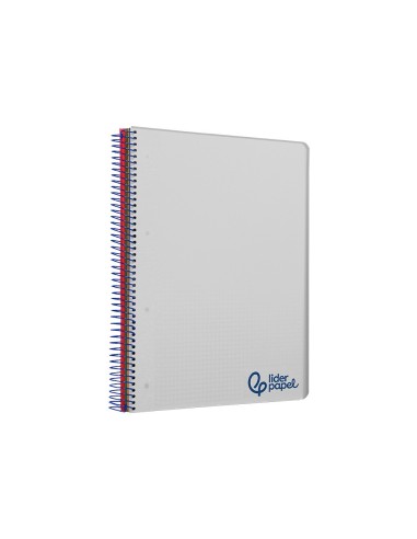 CUADERNO ESP. WONDER A4 T.PLASTICO MICRO 5MM 5B 4T. 120H 90GR. GRIS