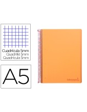 CUADERNO ESP. WONDER A5 T.PLASTICO MICRO 5MM 5B 6T. 120H 90GR. NJ.