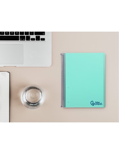 CUADERNO ESP. WONDER A5 T.PLASTICO MICRO 5MM 5B 6T. 120H 90GR. VE.