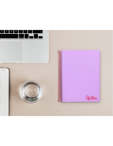 CUADERNO ESP. WONDER A5 T.PLASTICO MICRO 5MM 5B 6T. 120H 90GR. VIO