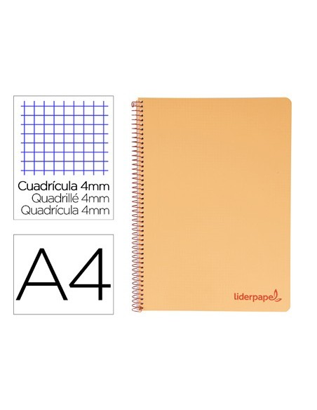 CUADERNO ESP. WONDER A4 T.PLASTICO 4MM 80H 90GR. NJ. *08969