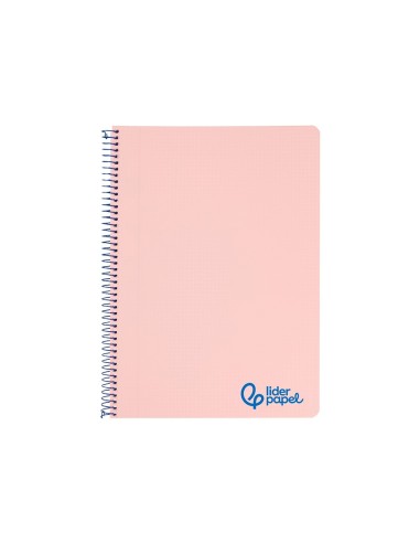 CUADERNO ESP. WONDER A4 T.PLASTICO 4MM 80H 90GR. ROSA *74928