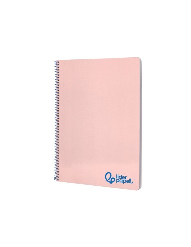 CUADERNO ESP. WONDER A4 T.PLASTICO 4MM 80H 90GR. ROSA *74928