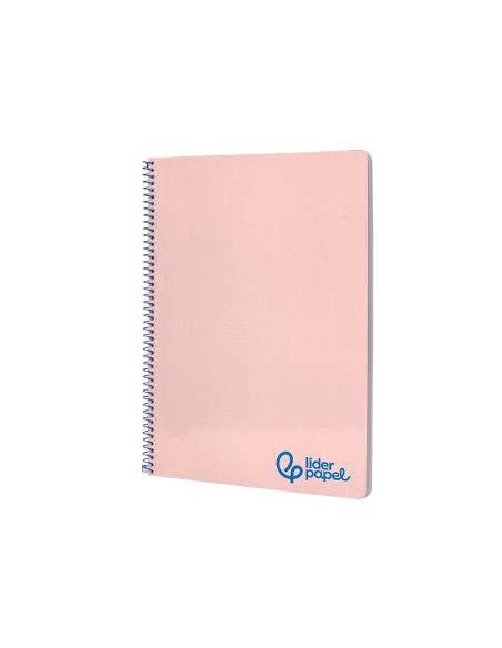 CUADERNO ESP. WONDER A4 T.PLASTICO 4MM 80H 90GR. ROSA *74928