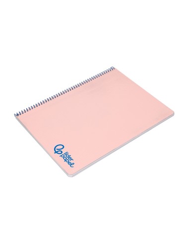 CUADERNO ESP. WONDER A4 T.PLASTICO 4MM 80H 90GR. ROSA *74928
