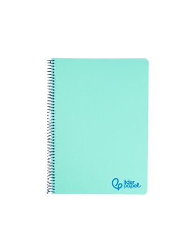 CUADERNO ESP. WONDER A4 T.PLASTICO 4MM 80H 90GR. VE. *74929